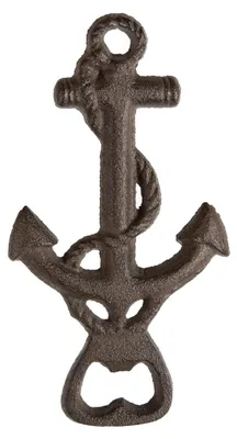 Produktbild von Bieröffner Anker Flaschenöffner Dunkelbraun maritim 16,5 cm