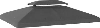 Image de Toit de rechange pour pavillon/pergola - Bâche de toit - 400 x 300 cm - Gris