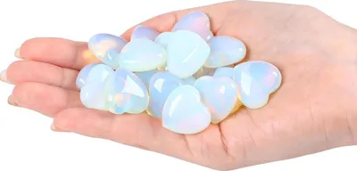 Zdjęcie produktu dla Opalowy zestaw kamieni serca do medytacji Chakra Reiki i szczęścia