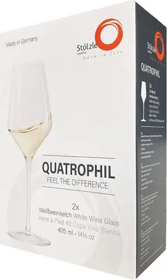 Produktbild von Stölzle Lausitz Quatrophil 2 Stück Weißweinkelch klar 231 00 03 D23103F126 | EAN 4012632277466