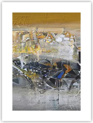 Produktbild von Poster - Poster ohne Rahmen - Abstraktion modern - 30x40 cm - Wand Bild - Wanddeko - Wandbilder - Kunstposter - Wandposter - Bilder - Kunstdruck - Wanddekoration - Wandbild - P2XPA30x40-4001