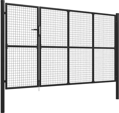 Obrázok produktu pre vidaXL Oceľová záhradná brána 350 x 150 cm antracitová