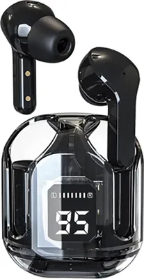 Image de Ledwood, Bluetooth 5.3 TWS casque Chrystal avec indicateur LED, noir