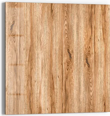 Produktbild von DEQORI Glasbild Echtglas 50x50 cm 'Natürliche Holztexturen' Wandbild Bild modern Deko
