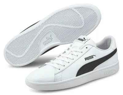 Produktbild von Puma Retro Sneaker Echtleder 'Smash v2 L' puma white - puma black, Neutral EU:37 EU