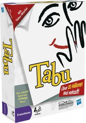 Produktbild von Hasbro Gaming Tabu Edition 6 mit Würfel Buzzer Gesellschaftsspiel Spiel Ratespiel