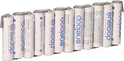 Obrázok produktu pre batérie eneloop 14,4 V / 800 mAh F1x12 s pájkovaným článkom AAA