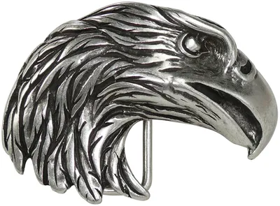 Produktbild von Metall Gürtelschnalle Altsilber mit Adler Motiv 8,5 x 6 cm für 40 mm Gürtel