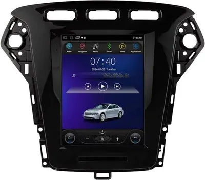 Obrázek produktu pro Autorádio s Bluetooth – CarPlay – Pro Ford Mondeo MK4 / Galaxy A/C (2011–2013) – Kompatibilní s Apple a Android – Stereo – Navigační systém