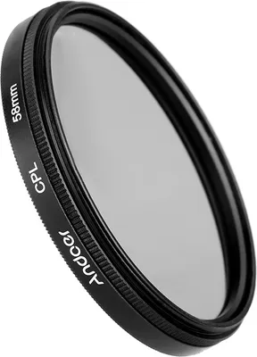 Zdjęcie produktu dla 58 mm cyfrowy, smukły filtr polaryzacyjny CPL do obiektywów lustrzanek cyfrowych Canon, Nikon i Sony