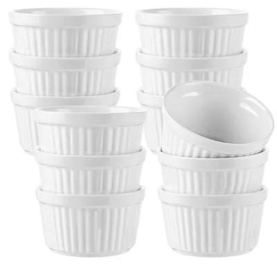 Zdjęcie produktu dla Zestaw 12 ceramicznych miseczek do deserów i sosów