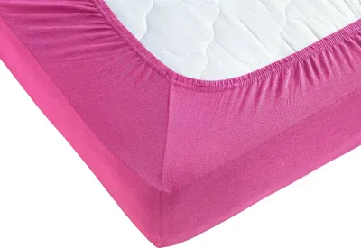 Produktbild von Jersey Spannbettlaken 140x200 - 160x200 cm Magenta / Pink - 100% Baumwolle