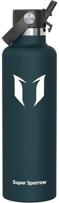 Produktbild von Trinkflasche Edelstahl Thermobecher 1000 ml C-Jade FlipFlow mit Strohhalm BPA-Frei