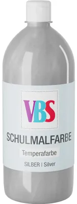 Produktbild von VBS Schulmalfarbe, 1000 ml Silber