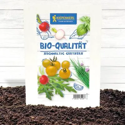 Produktbild von Gemüsesamen und Kräuter-Set Kiepenkerl 5 Packungen inkl. Aussaatratgeber