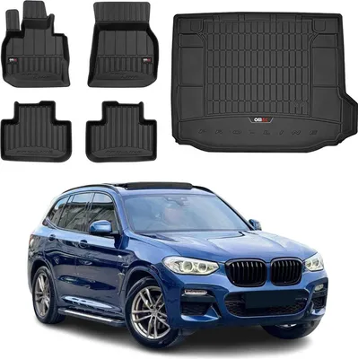 Immagine prodotto di OMAC set tappetini e fodera bagagliaio per BMW X3 G01 2017-2024 nero gomma 5x