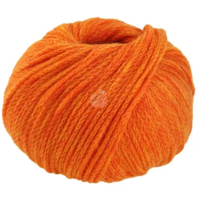 A ball of orange yarn.