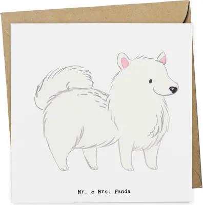 Produktbild von Mr. & Mrs. Panda Grußkarte Spitz Lebensretter - Weiß - Geschenk, Glückwunschkarte, faltkarte, Klappkarte, anlasskarte, doppelkarte