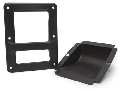 Productafbeelding van Houdgreep voor luidsprekerstandaards, kunststof, zwart, 210x160x55 mm, set van 2 [39403]