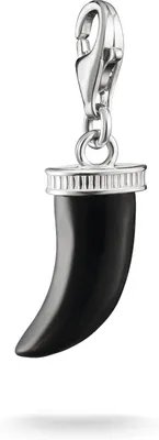 Zdjęcie produktu dla Wisiorek damski z obsydianu w kształcie zęba – THOMAS SABO Model: 2235-023-11