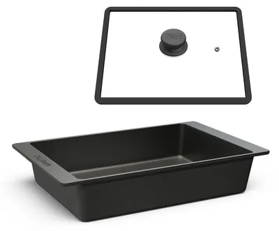 Produktbild von Hoffmann CALLEkocht Auflaufform Bräter 41x26 cm Aluguss mit Deckel
