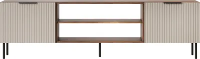 Obrázek produktu pro Furniture24 TV stolek Almera 6 Tv - Lowboard 180 X 52 X 42 cm Ořech / Kašmír