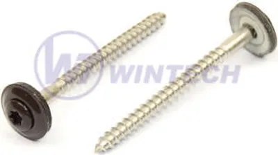 Produktbild von Klammerschraube + EPDM, RAL 8019 4,5 x 25 A2 / Packung mit 200 Stück