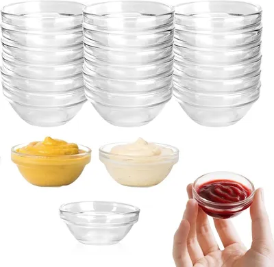 Image de Lot de 10 bols en verre pour sauces et snacks