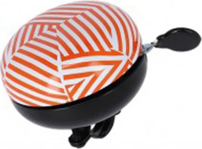 Produktbild von XLC DD-M09 Mingun Fahrradglocke Stripes, Ø 83 mm, orange/weiß