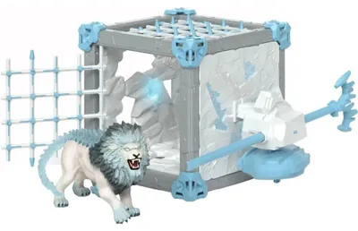 Immagine prodotto di Schleich Eldrador CREATURES BattleCave Leone dei ghiacci 34,2 cm