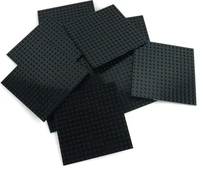 Produktbild von LEGO® 16x16 Platten Bauplatten Schwarz Beidseitig bebaubar - 91405 NEU! Menge 10x