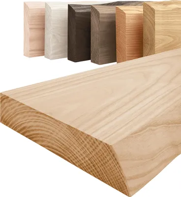 Produktbild von Lamo Manufaktur Wandregal Holz Baumkante | Regal Farbe: Natur | Pure: ohne Montage Set | 70 cm