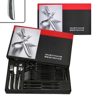 Produktbild von 60tlg. Justinus Twist Komplett-Besteckset für 12 Personen - 630-480