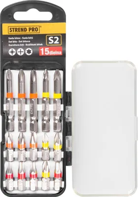 Image de Jeu d'embouts Strend Pro EVE-12076, 15 pieces, L-25/50 mm, S2