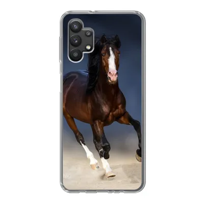 Produktbild von MuchoWow® Handyhülle Schutzhülle Hülle für Samsung Galaxy A32 5G Pferde - Tiere - Sand Silikon Softcase Handy Hülle - Softcase