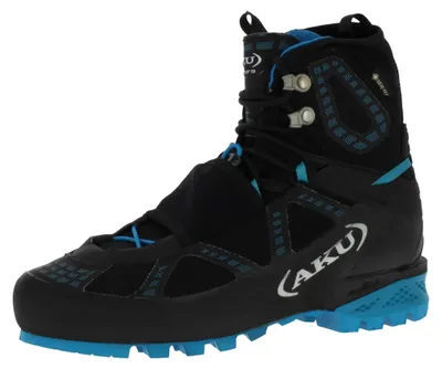 Produktbild von AKU Viaz DFS GTX Ws wasserdichte und bedingt steigeisenfeste Bergschuhe für Damen mit Goretex und griffiger Laufsohle Black/Turquoise EU 38
