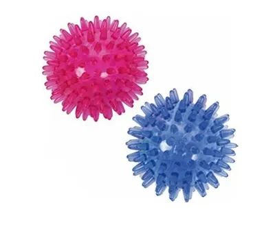 Produktbild von ELINA Massageball Igel 7cm 2 Farben Lieferumfang 2 Stück sortiert