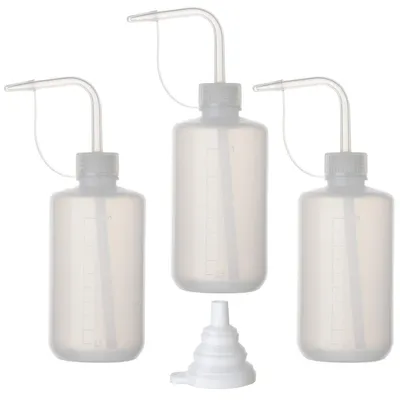 Imagen del producto de 3 botellas pulverizadoras, botellas de laboratorio, botellas de lavado