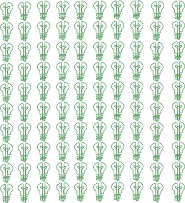 Produktbild von 100x Büroklammern | Glühbirnenform | Klein & Dekorativ | Metall Bürobedarf für Notizen & Basteln | Grün