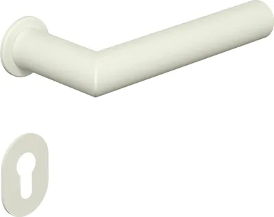 Produktbild von HEWI Drückergarnitur Serie 162 - mit Rundrosetten PZ, weiß matt