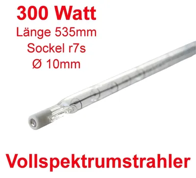 R7s Vollspektrum-Infrarotstrahler 535 mm 300 W