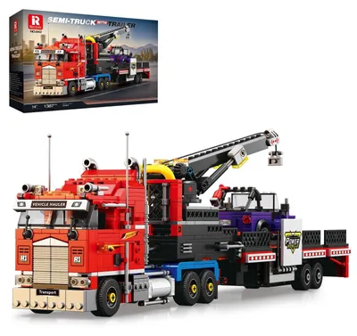 Produktbild von Bausteine Lastwagen Bausatz Bauset Halbtruck - Für Erwachsene - Modell 843 - Halbtruck-Modell