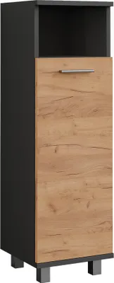 Produktbild von Midischrank Vicco Ilias Goldkraft Eiche/Anthrazit 30.2 x 95 cm mit 2 Türen, Model 54761