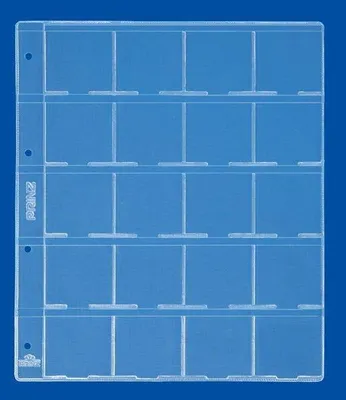 Produktbild von PRINZ 2091 Plastikblatt für 20 Münzklappen/per 5 St.