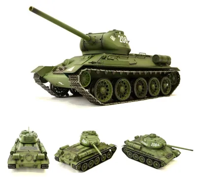 Produktbild von Heng Long RC Panzer Russischer T-34/85 1:16, Metallgetriebe Sound Rauch Abschuss