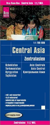 Produktbild von Reise Know-How Landkarte Zentralasien / Central Asia (1:1.700.000) : Usbekistan, Kirgisistan, Turkmenistan und Tadschikistan