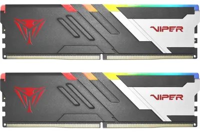 Produktbild von DIMM 32 GB DDR5-5600 (2x 16 GB) Dual-Kit (schwarz/weiß, PVV532G560C36K, Viper Venom, INTEL XMP)