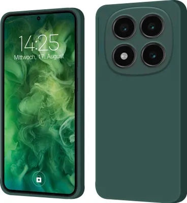 Produktbild von Hülle für Xiaomi Redmi Note 14 Pro Case Cover Bumper Silikon Softgrip Schutzhülle Farbe: Grün