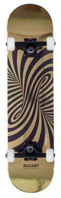 Image de Taille unique|Rocket Twisted Foil Gold 7,50" Skateboard RKT-COM-1555