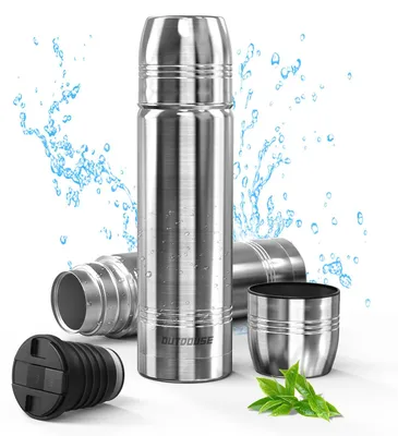 Imagen del producto de Thermoskan, 750 ml, con aislamiento de doble pared, fabricado en acero inoxidable, ideal para deportes y actividades al aire libre